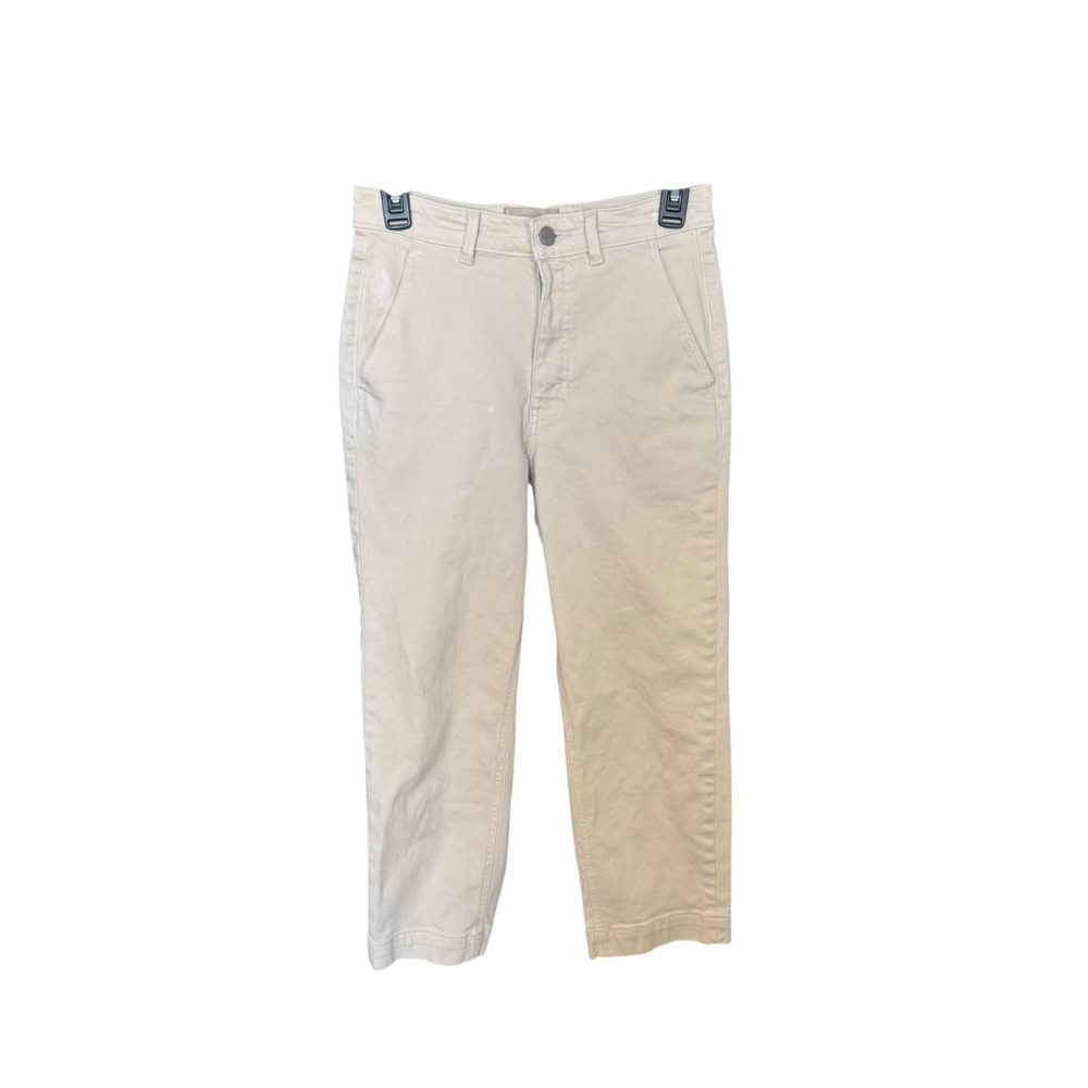 Women's Everlane Straight Leg Crop Pants US 6 Beige